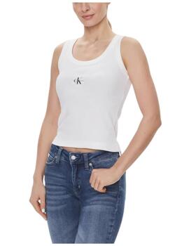 Top Woven Label Rib Calvin Klein