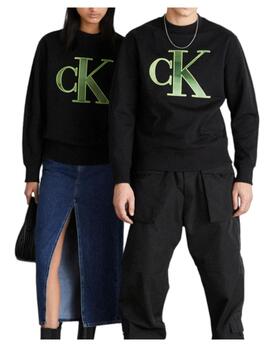 Sudadera perforated monologo crew Calvin Klein