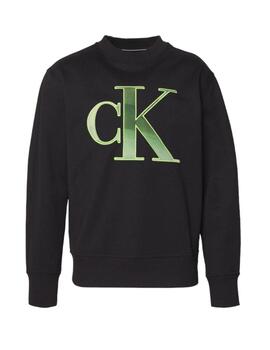 Sudadera perforated monologo crew Calvin Klein