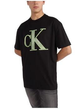Camiseta perforated monologo Calvin Klein
