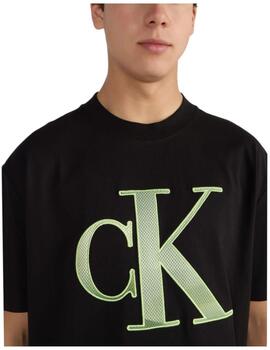 Camiseta perforated monologo Calvin Klein