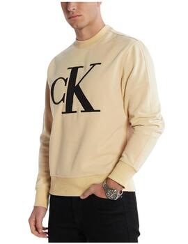 Sudadera perforated monologo crew Calvin Klein