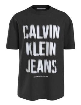 Camiseta illusion logo Calvin Klein