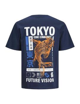 Camiseta Navy Jcotokyo Jack&Jones