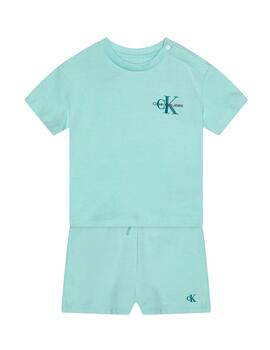 Conjunto  Blue Monogram Logo Calvin Klein