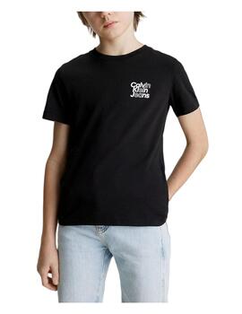 Camiseta Mini Black Logo Calvin Klein