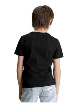Camiseta Mini Black Logo Calvin Klein