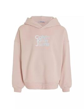 Sudadera Rose Gradient Logo Calvin Klein