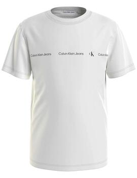 Camiseta White Minimalistic Logo Calvin Klein