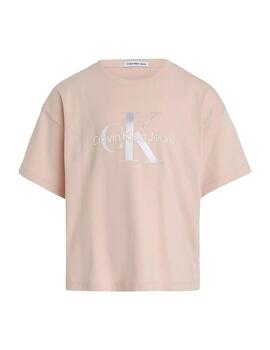 Camiseta Serenity  Rose Monogram Calvin Klein