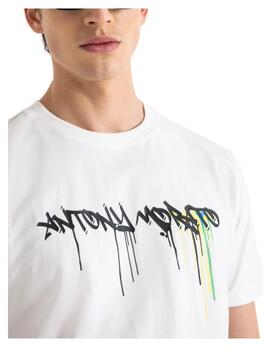 Camiseta Slim Fit Cream Antony Morato