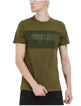 Camiseta Tjm Reg Linear Block Tommy Jeans