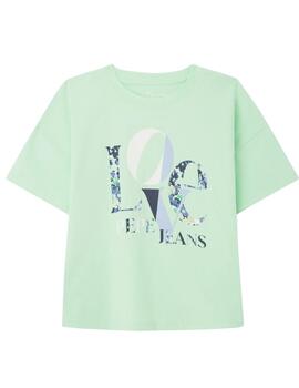 Camiseta Odette Menta Pepe Jeans