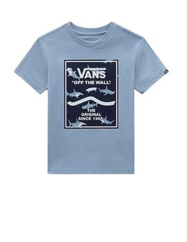 Camiseta Print Box Blue Vans