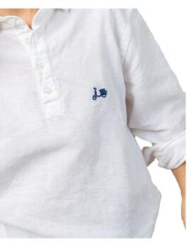 Camisa Polera Lissome Li-co Blanco Scotta