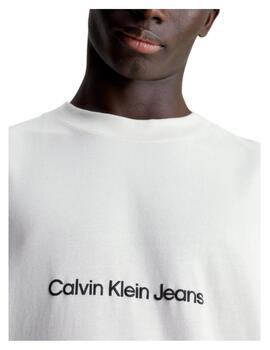 Camiseta Square Frequency logo Calvin Klein Jeans