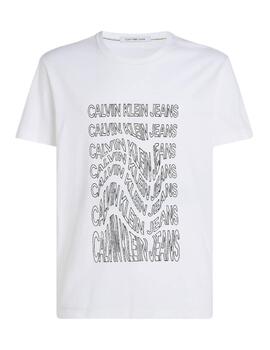 Camiseta Instituonal Warp Calvin Klein Jeans