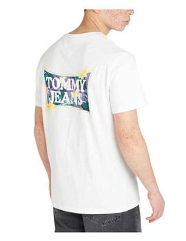 Camiseta Reg Flower Power White Tommy Jeans