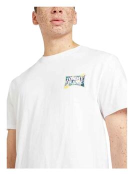 Camiseta Reg Flower Power White Tommy Jeans