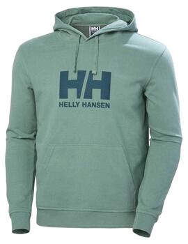 Sudadera HH logo verde Helly Hansen