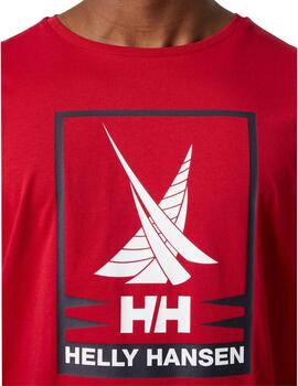 Camiseta Shoreline roja Helly Hansen