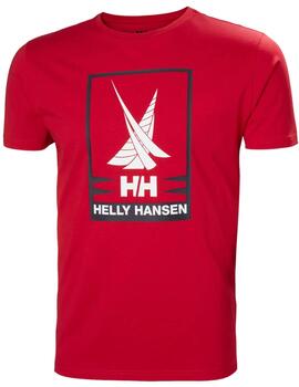 Camiseta Shoreline roja Helly Hansen