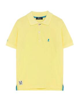 Polo Basic Logo Amarillo El Pulpo