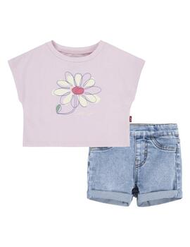 Conjunto Floral Chalk Levi´s