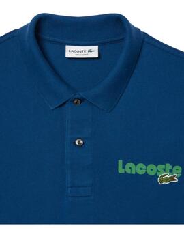 Polo Ribbed Blue Lacoste
