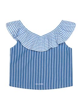 Top Mixed Stripe Frill Tommy Hilfiger