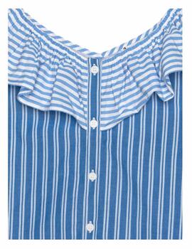 Top Mixed Stripe Frill Tommy Hilfiger