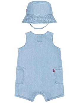 Conjunto Denim Peto y Gorro Levi´s