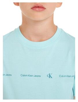 Camiseta Blue Minimalistic Calvin Klein