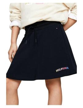 Falda Monotype Navy Tommy Hilfiger