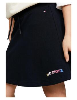 Falda Monotype Navy Tommy Hilfiger