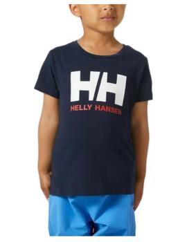 Camiseta Jr Logo Navy Helly Hansen