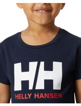 Camiseta Jr Logo Navy Helly Hansen