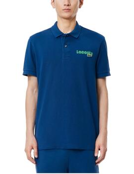 Polo Ribbed Blue Lacoste