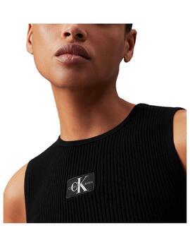 Top Woven Label Sweater Calvin Klein