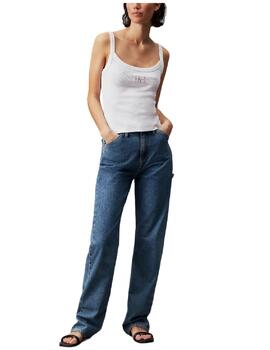 Top Woven Label Rib Calvin Klein