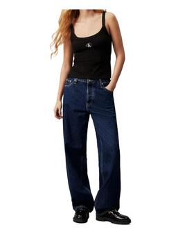 Top Woven Label Rib Calvin Klein
