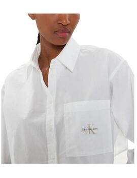 Camisa Woven Label Calvin Klein