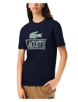 Camiseta azul marino logo Lacoste