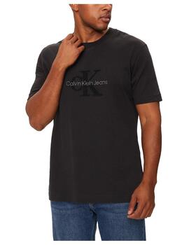 Camiseta Chenille Monologo Calvin Klein