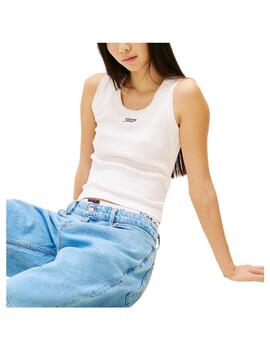 Top Script Rib Tank Tommy Jeans
