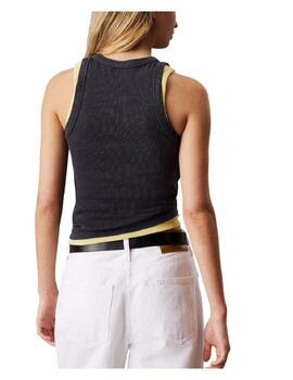 Top Washed Woven label rib tank Calvin Klein
