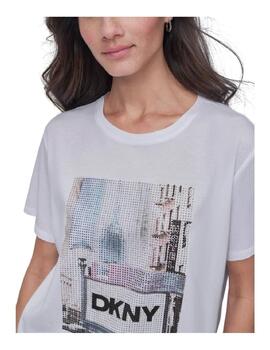 Camiseta Subway rhinesto DKNY