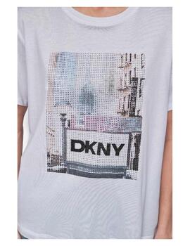 Camiseta Subway rhinesto DKNY