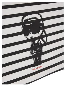 Bolso Ikon Stripe Shopper Karl Lagerfeld