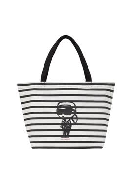 Bolso Ikon Stripe Shopper Karl Lagerfeld